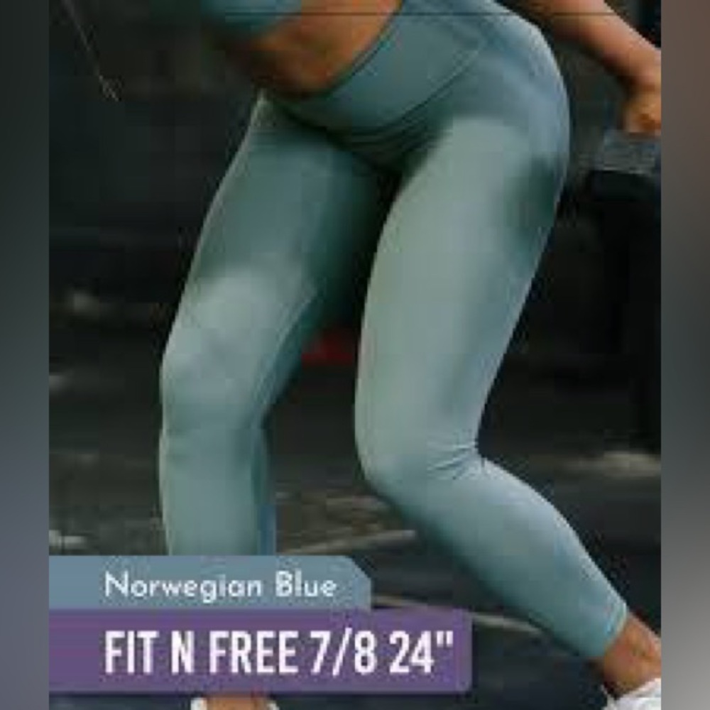 Norwegian blue Zyia leggings, size 14-16